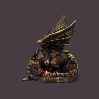 Статуэтка дракона - декор из гипса